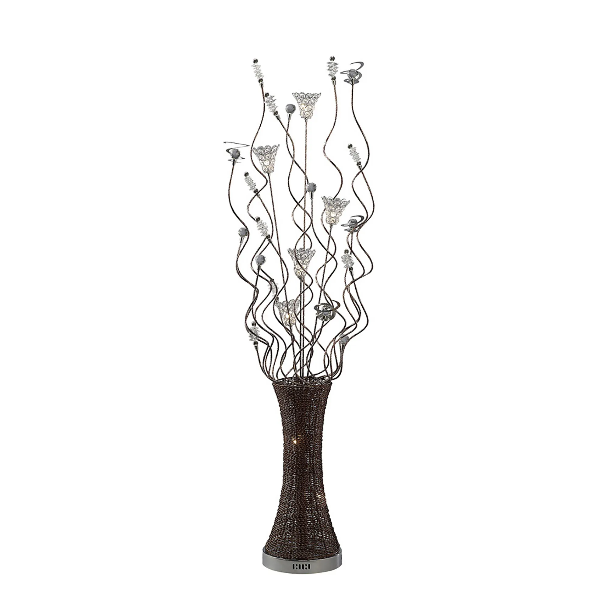 Kristal Aluminium Crystal Floor Lamps Diyas Home Multi Head Floor Lamps